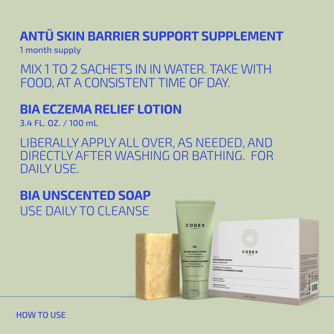 Product packaging with Codex Labs branding on a light green background