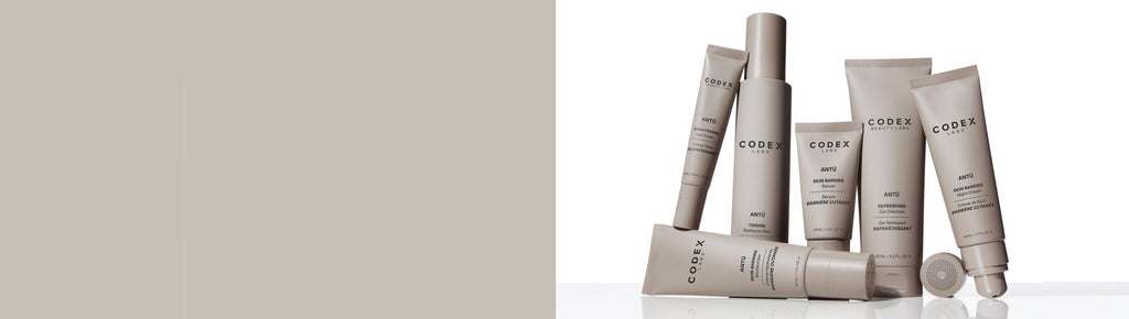 Antü skincare products on a white background.