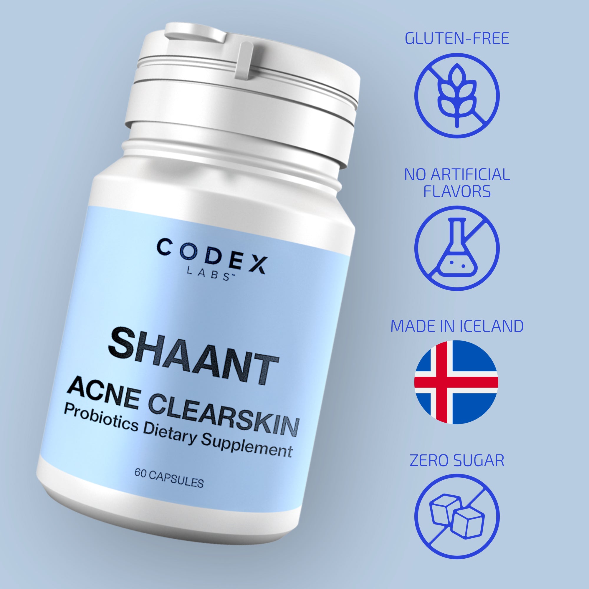SHAANT ® ClearSkin Probiotic Supplement 2.0