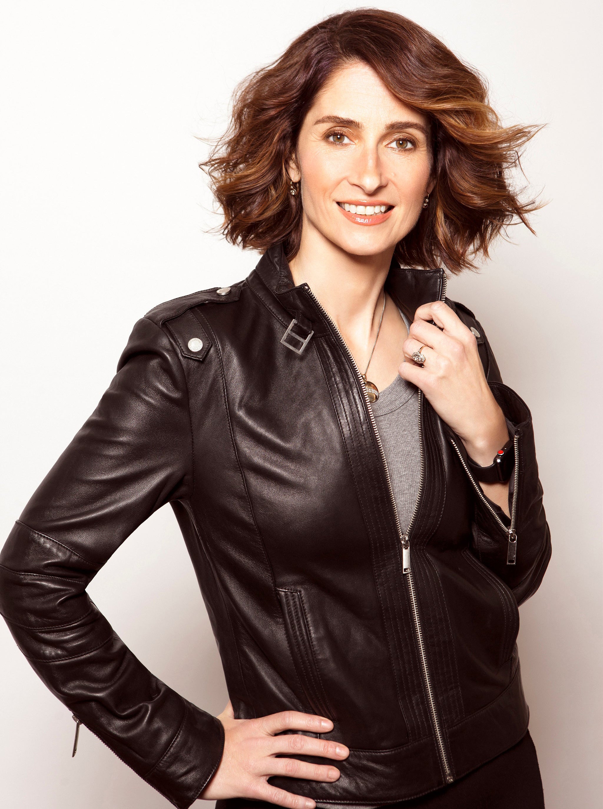 Headshot image of Dr. Barbara Paldus in a leather jacket.