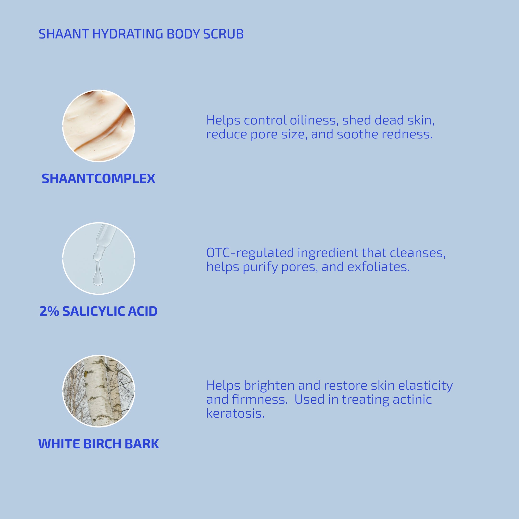 SHAANT Hydrating Acne Body Scrub