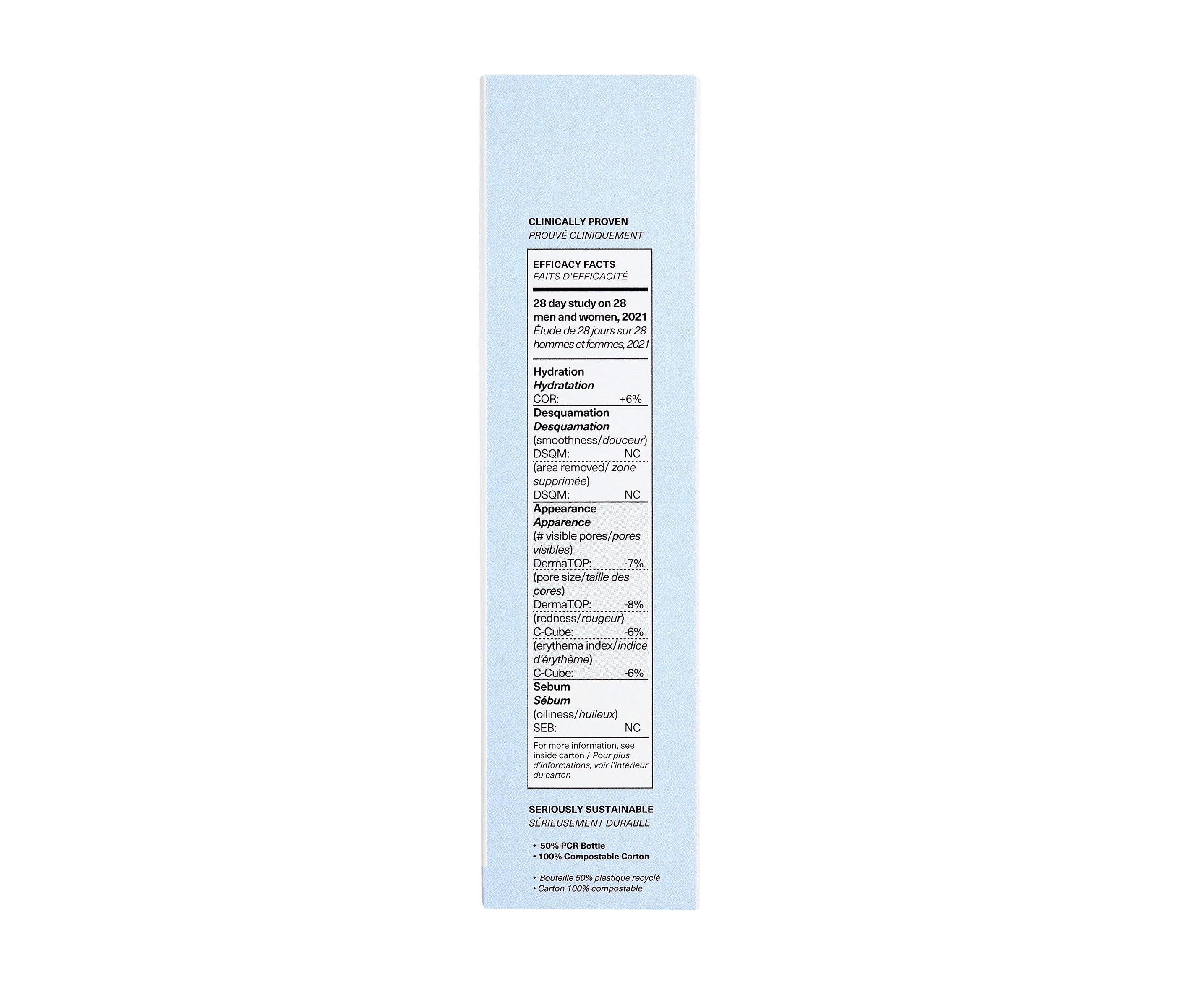 Shaant Balancing Refining Toner carton side on white background.