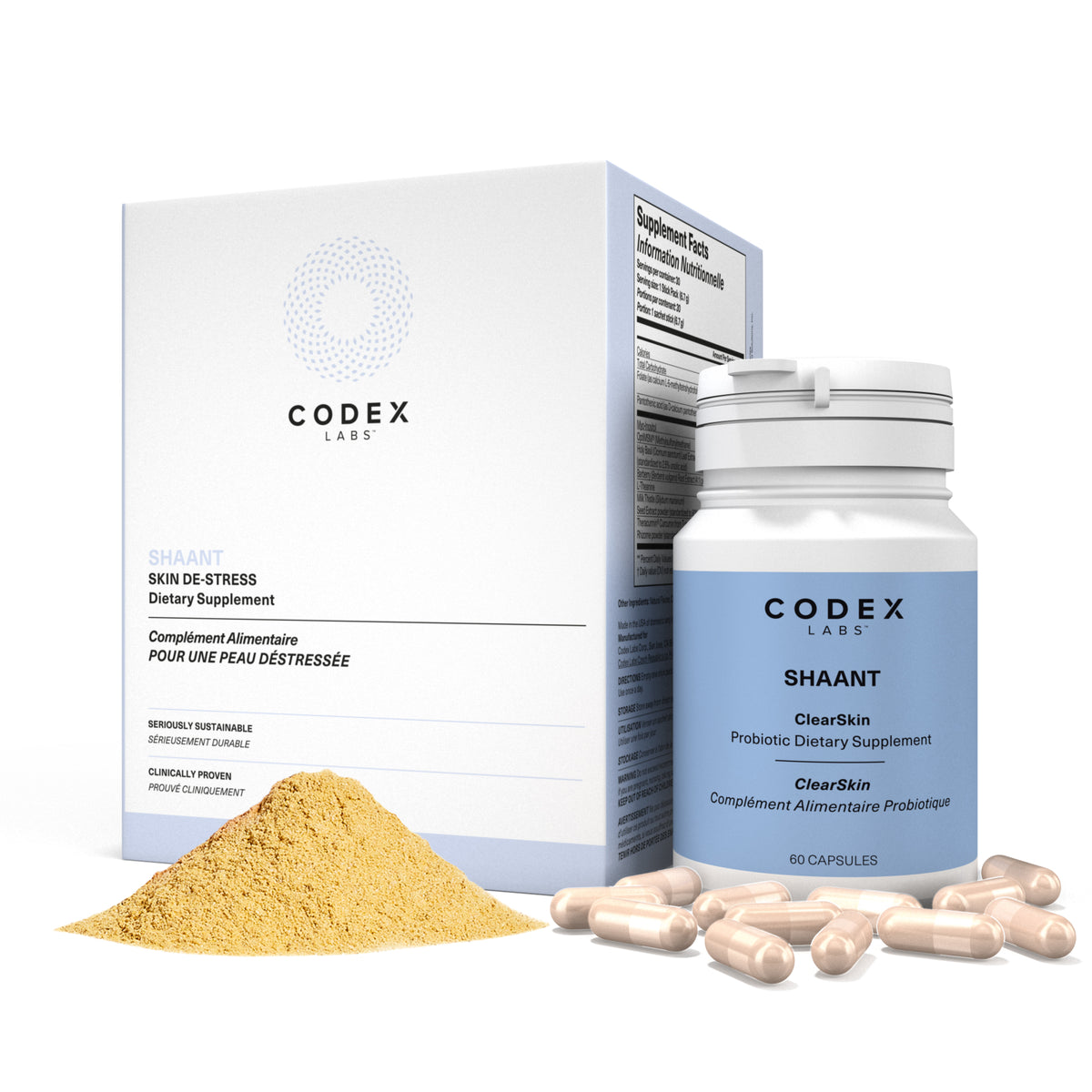 Acne & Stress Support Supplement Bundle – Pro... – Codex Labs Corp
