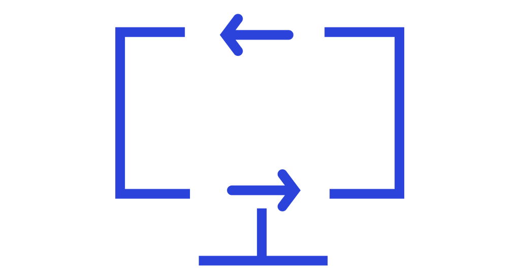 Icon of a desktop.