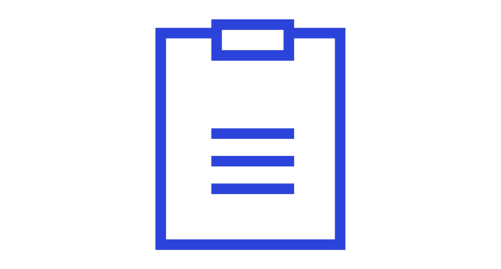 Prescriptions clipboard graphic icon.