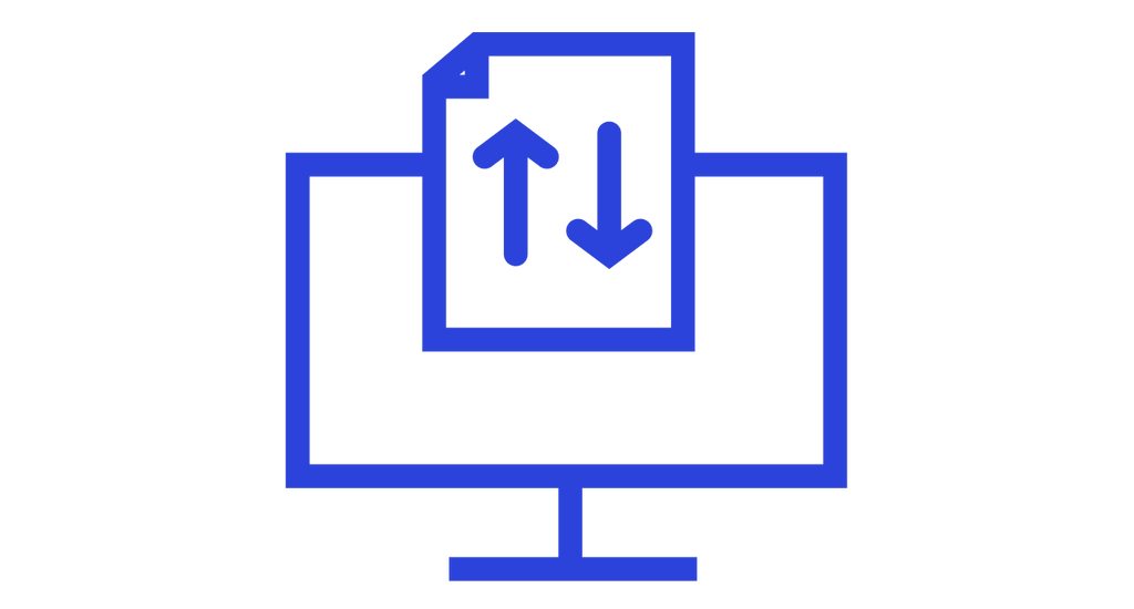 Digitized documentation graphic icon.