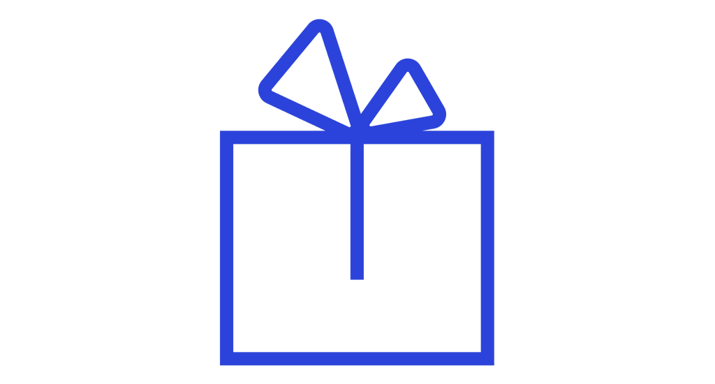 Icon of a packaged gift. 