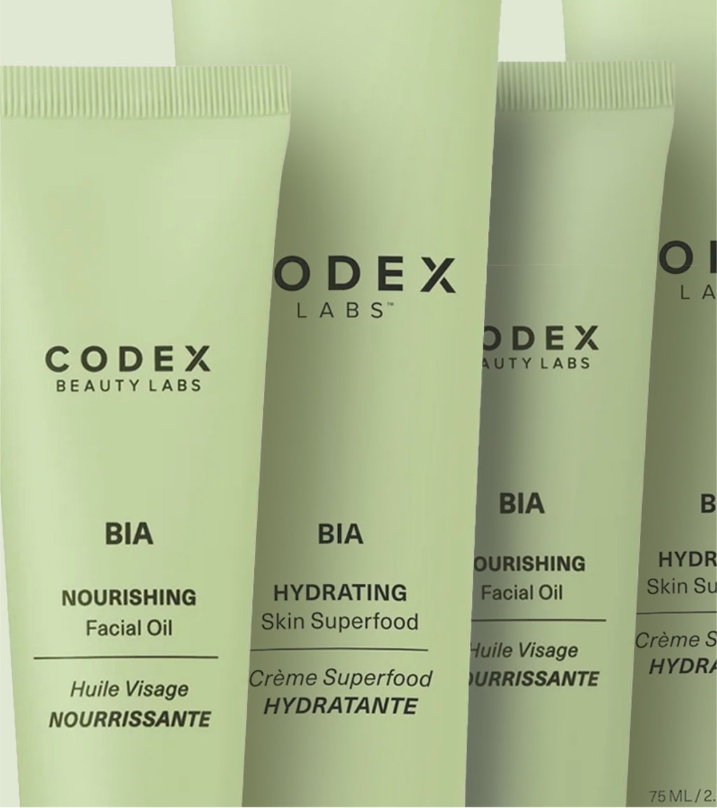 Codex Labs Bia products for eczema-prone skin.