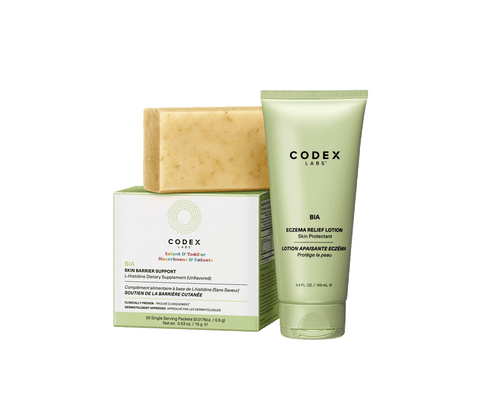 Baby/Infant Eczema & Flare Relief - 30-Day Skin Barrier Protocol: Glycerin Soap, Lotion & L-histidine Supplement (Age: 3-12 months)