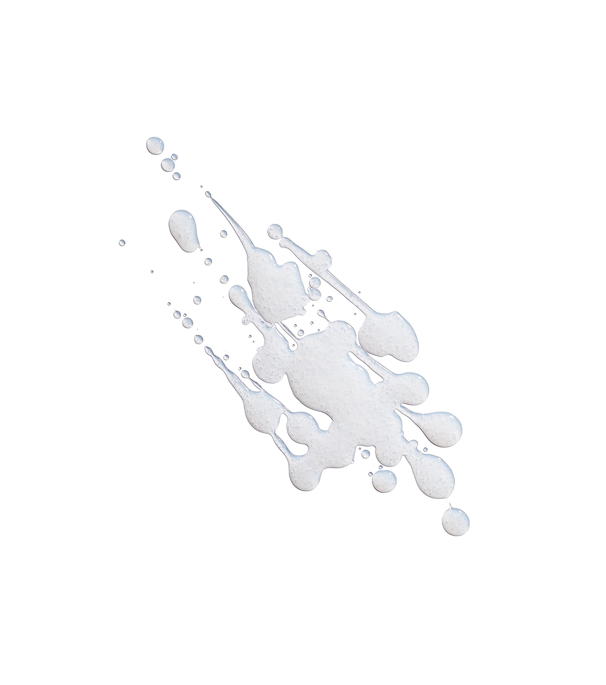 Image of a swipe of a creamed colored gel on a white background