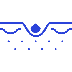 Blackheads and whiteheads graphic icon.