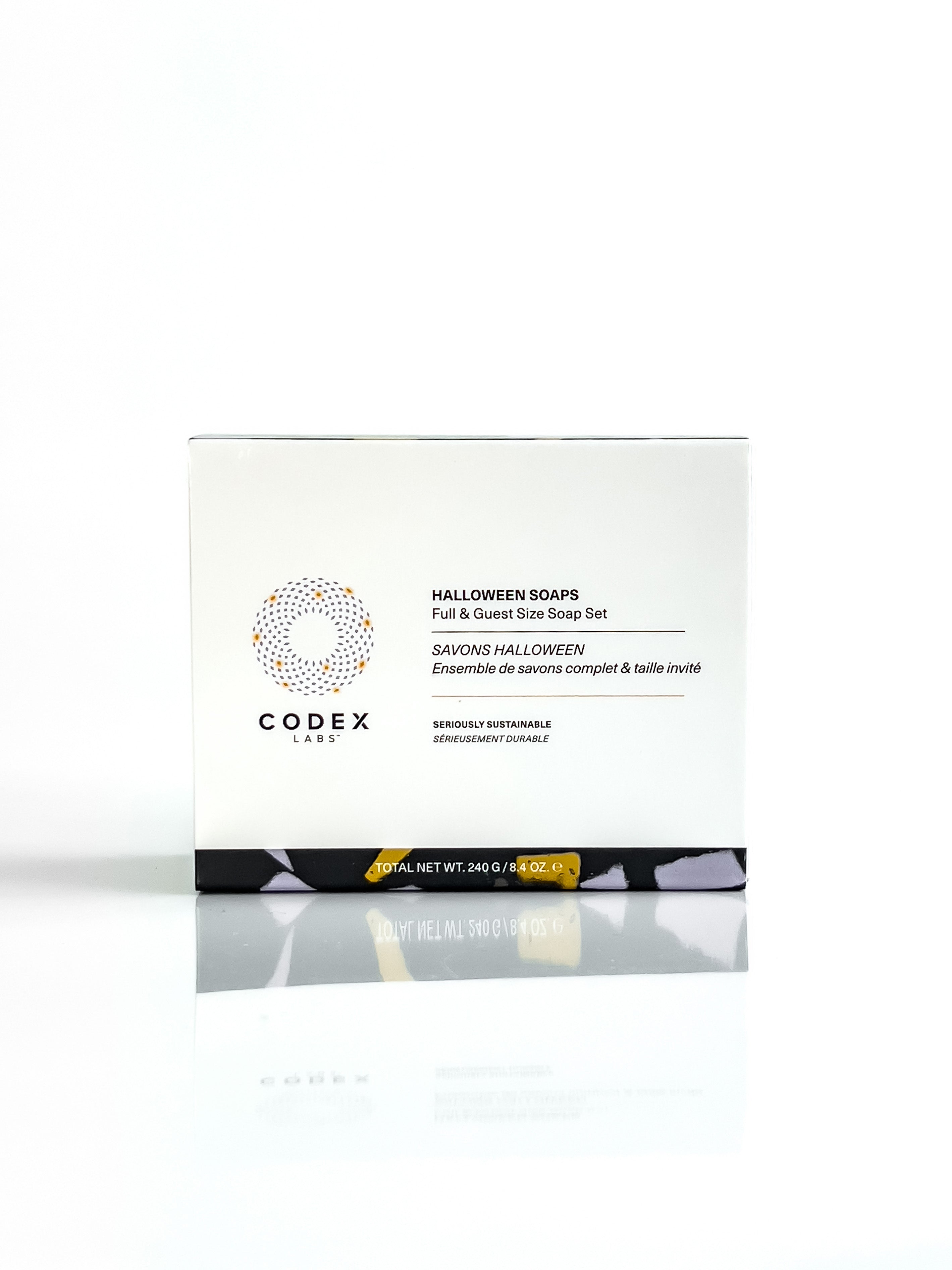 Image of the Halloween soap packaging .